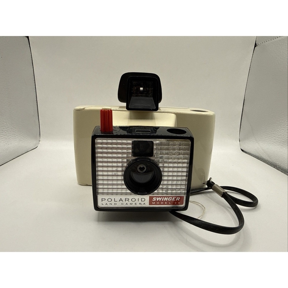Vintage - Swinger Poloroid Land Camera Model 20 - 1960's Semi Tested READ